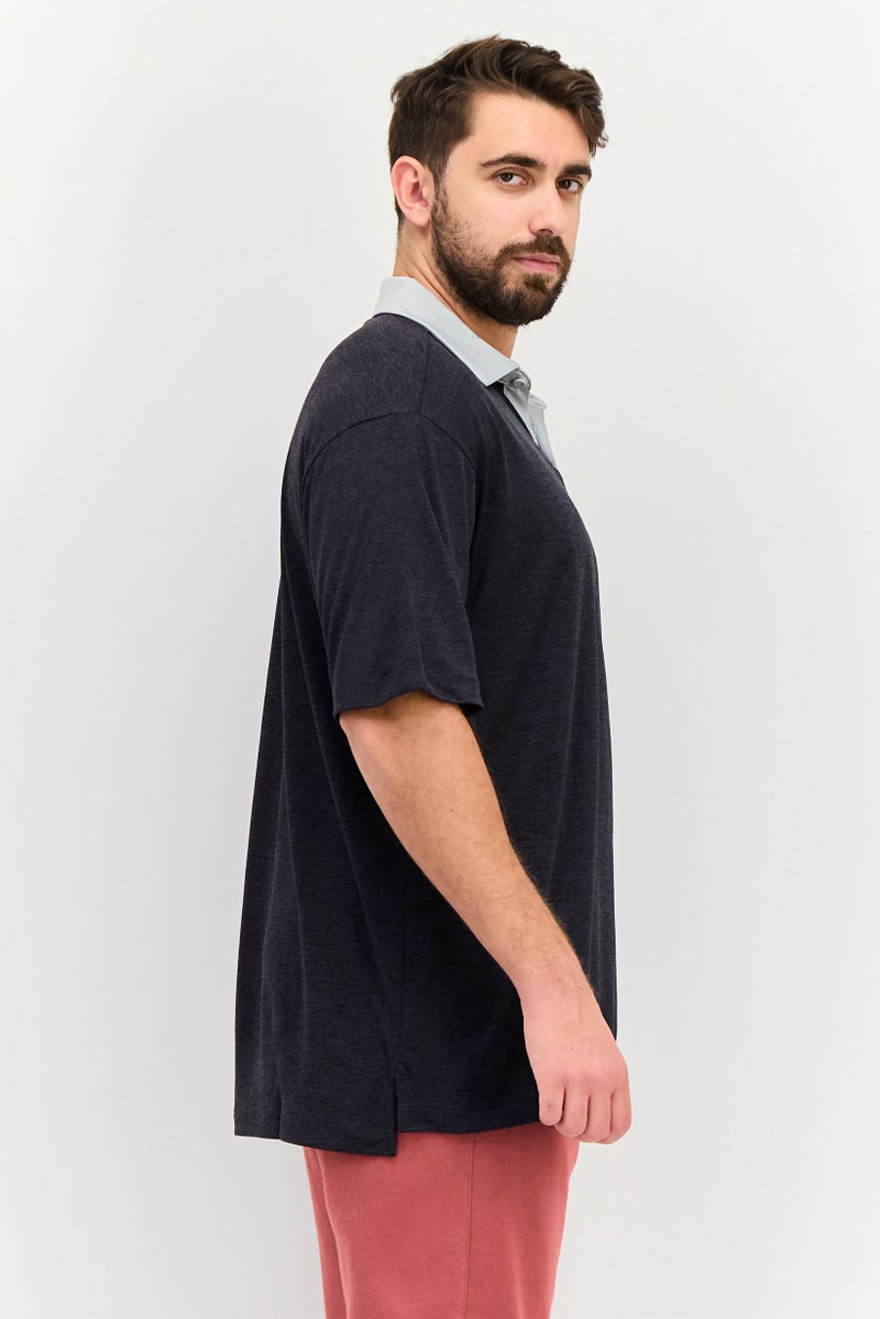 Columbia قميص بولو جولف قصير الأكمام للرجال، أسود - Image 2